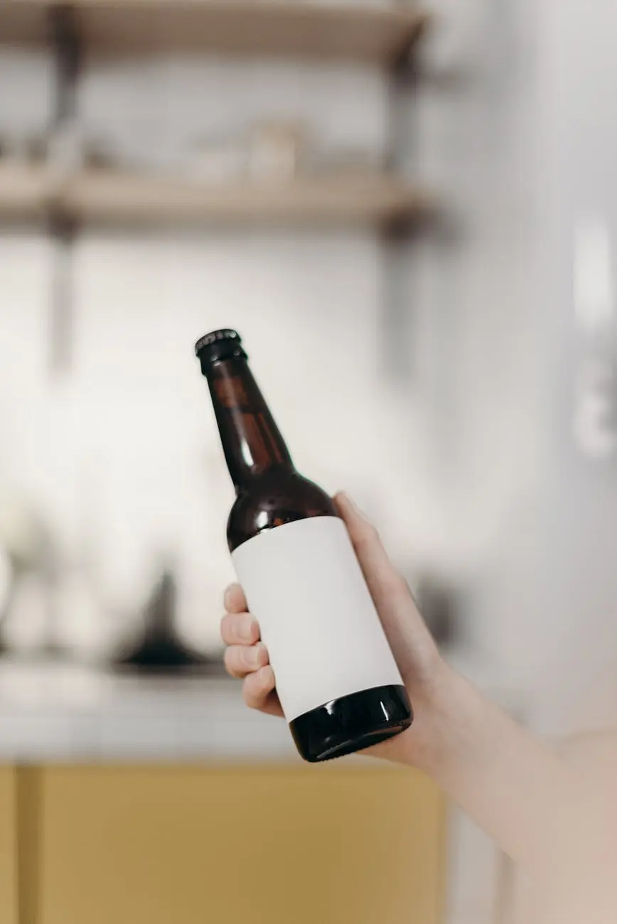 person holding white labeled bottle