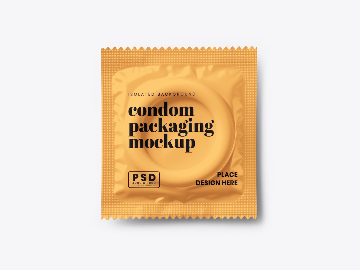 Condom Packaging Mockup 1 - Free Premium Mockup - Image 2