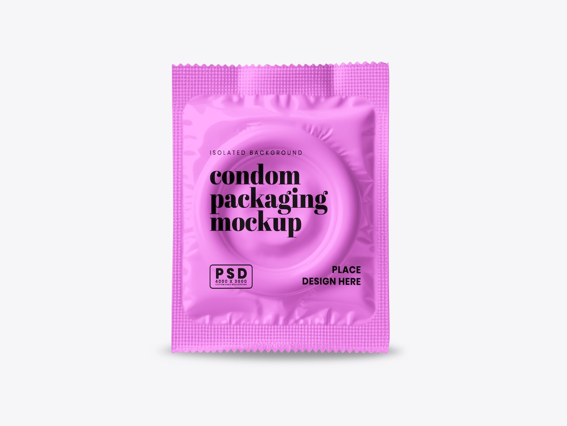 Condom Packaging Mockup 2 - Free Premium Mockup - Image 2