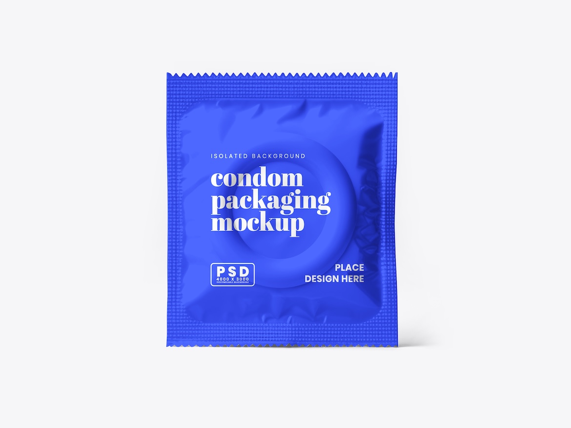 Condom Packaging Mockup 3 - Free Premium Mockup - Image 2