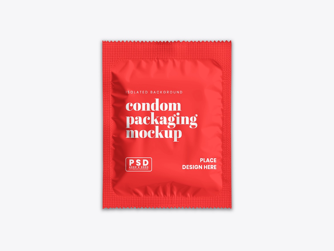 Condom Packaging Mockup 4 - Free Premium Mockup - Image 2