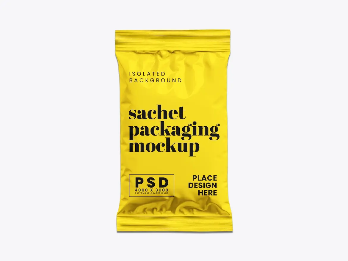 Sachet Packaging Mockup 1 - Free Premium Mockup