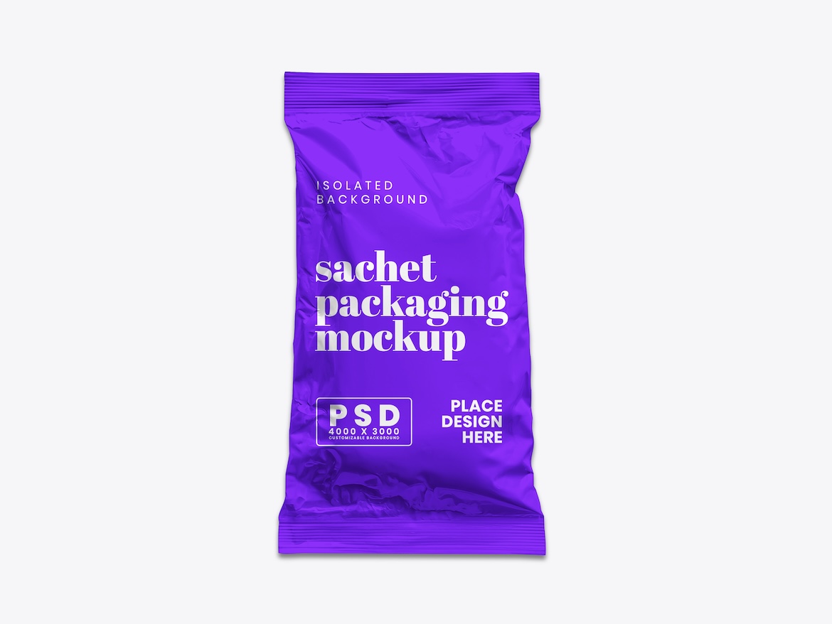Sachet Packaging Mockup 5 - Free Premium Mockup