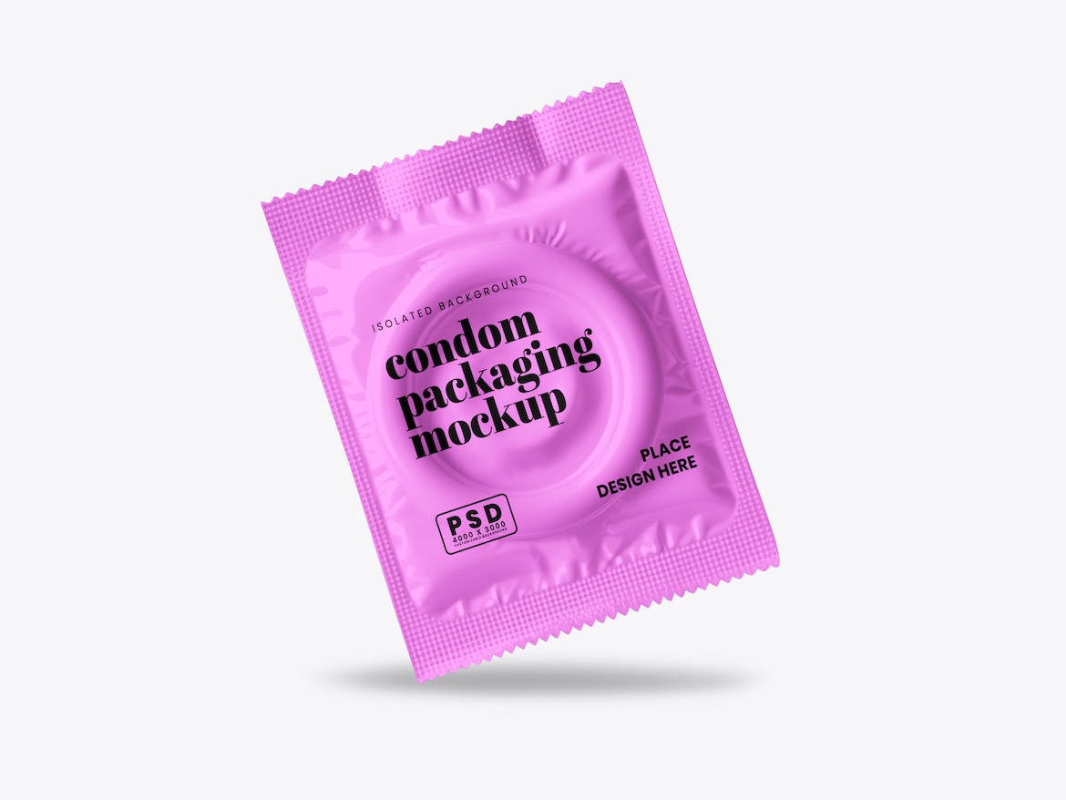 Condom Packaging Mockup 2 - Free Premium Mockup - Image 3