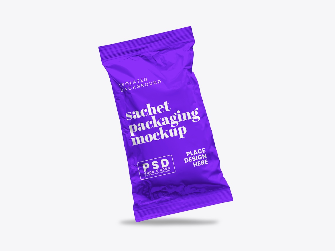 Sachet Packaging Mockup 5 - Free Premium Mockup - Image 3