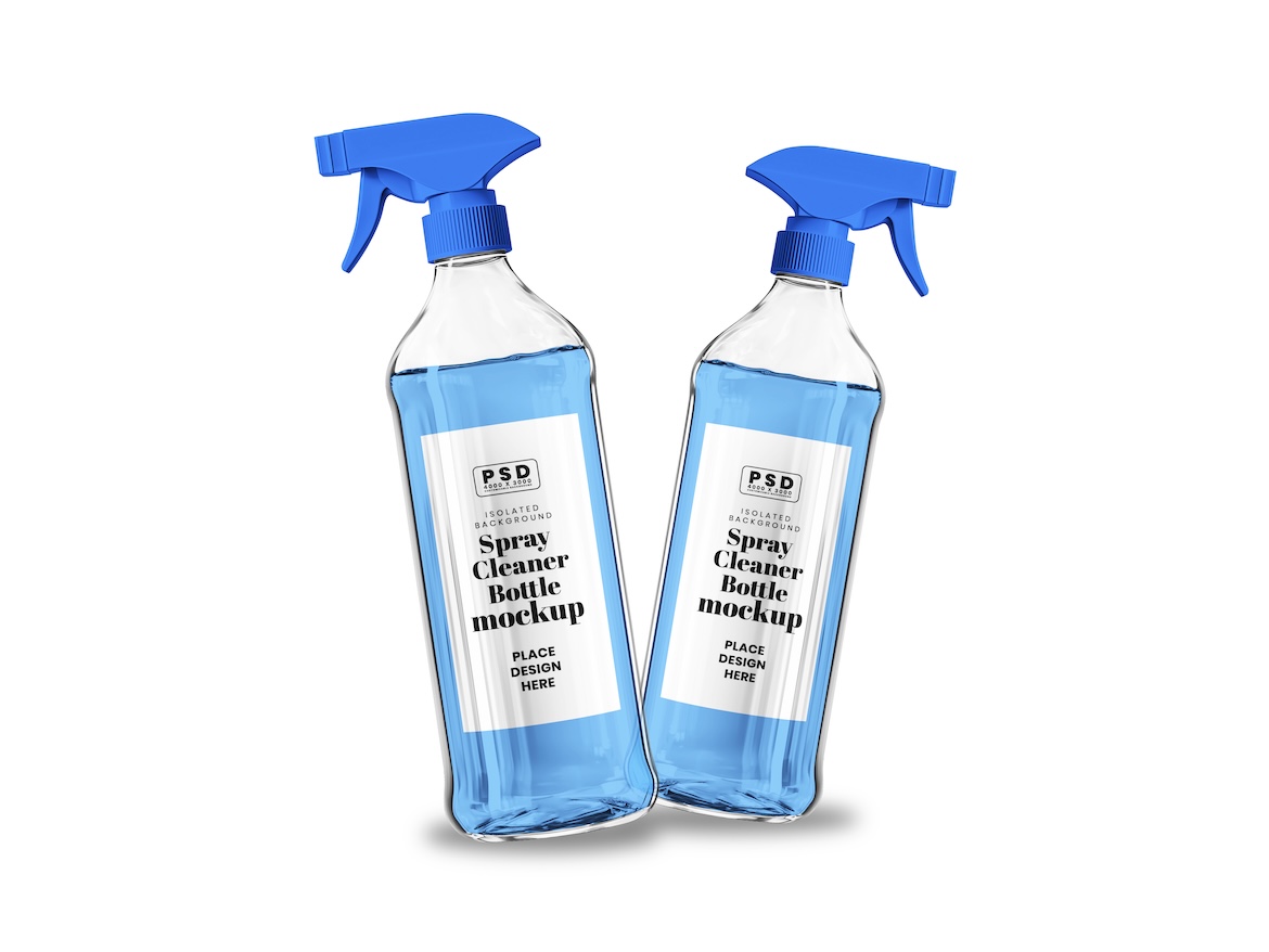 Spray Cleaner Bottle Mockup 2 - Free Premium Mockup