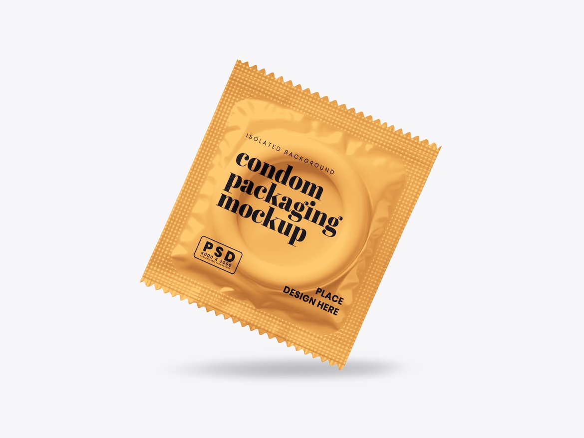 Condom Packaging Mockup 1 - Free Premium Mockup - Image 4