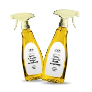 Spray Cleaner Bottle Mockup 4 -  Free Premium Mockup