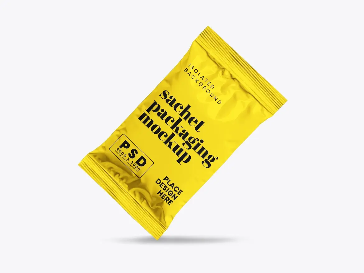 Sachet Packaging Mockup 1 - Free Premium Mockup - Image 3