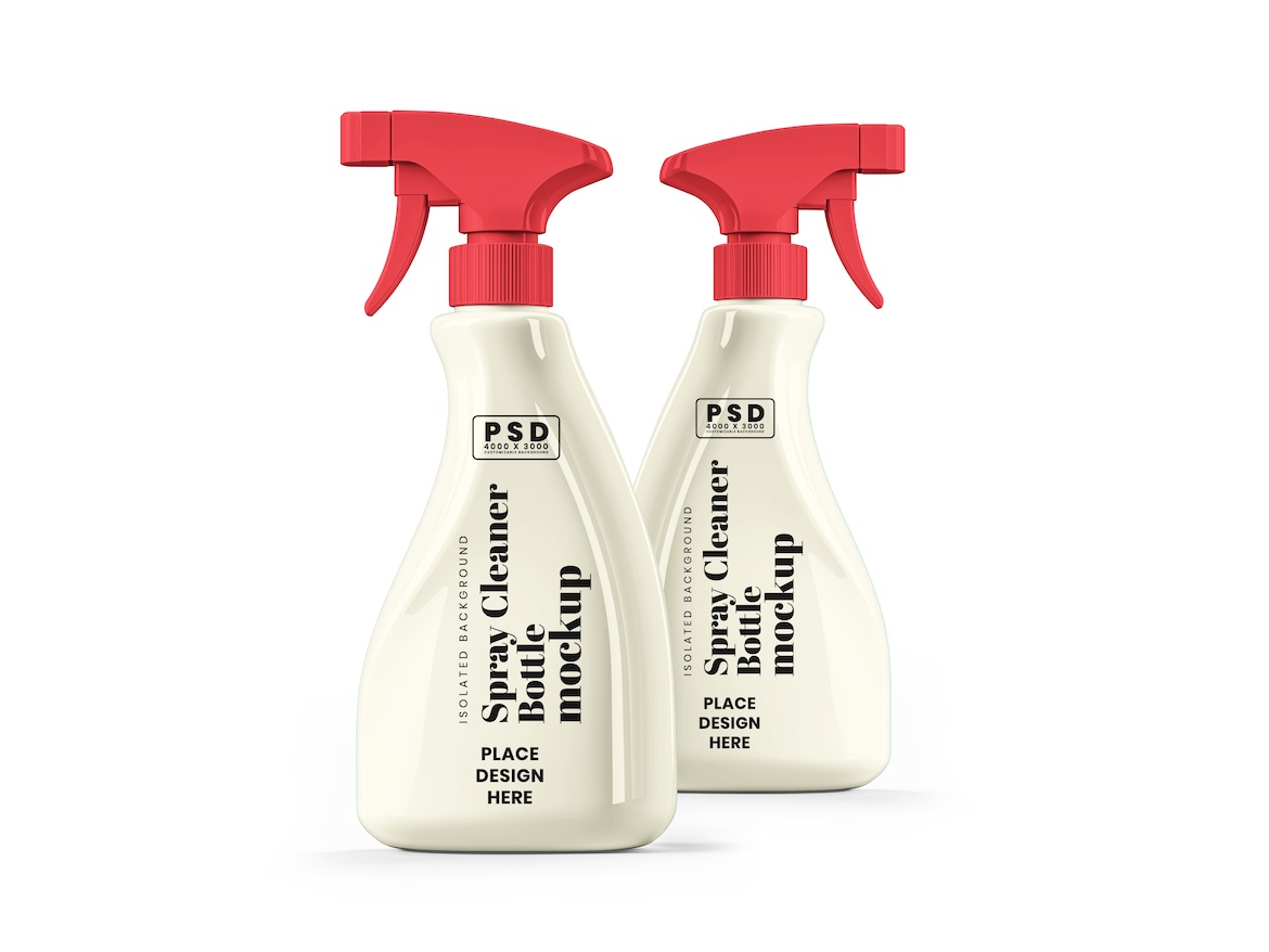 Spray Cleaner Bottle Mockup 1 - Free Premium Mockup