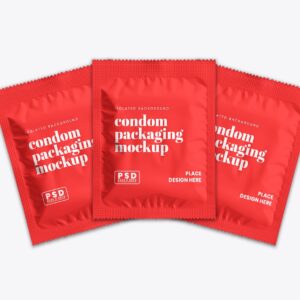 Condom Packaging Mockup 4 - Free Premium Mockup