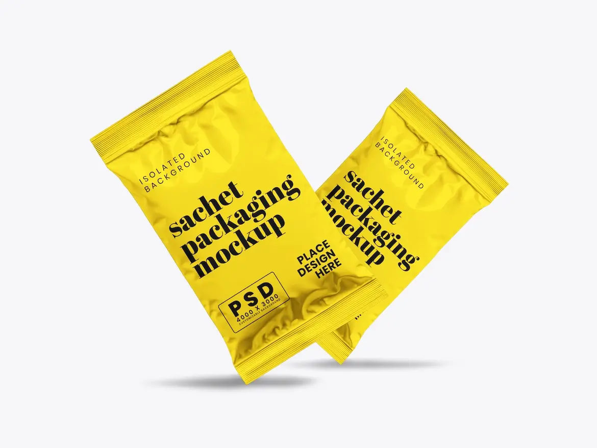 Sachet Packaging Mockup 1 - Free Premium Mockup - Image 4