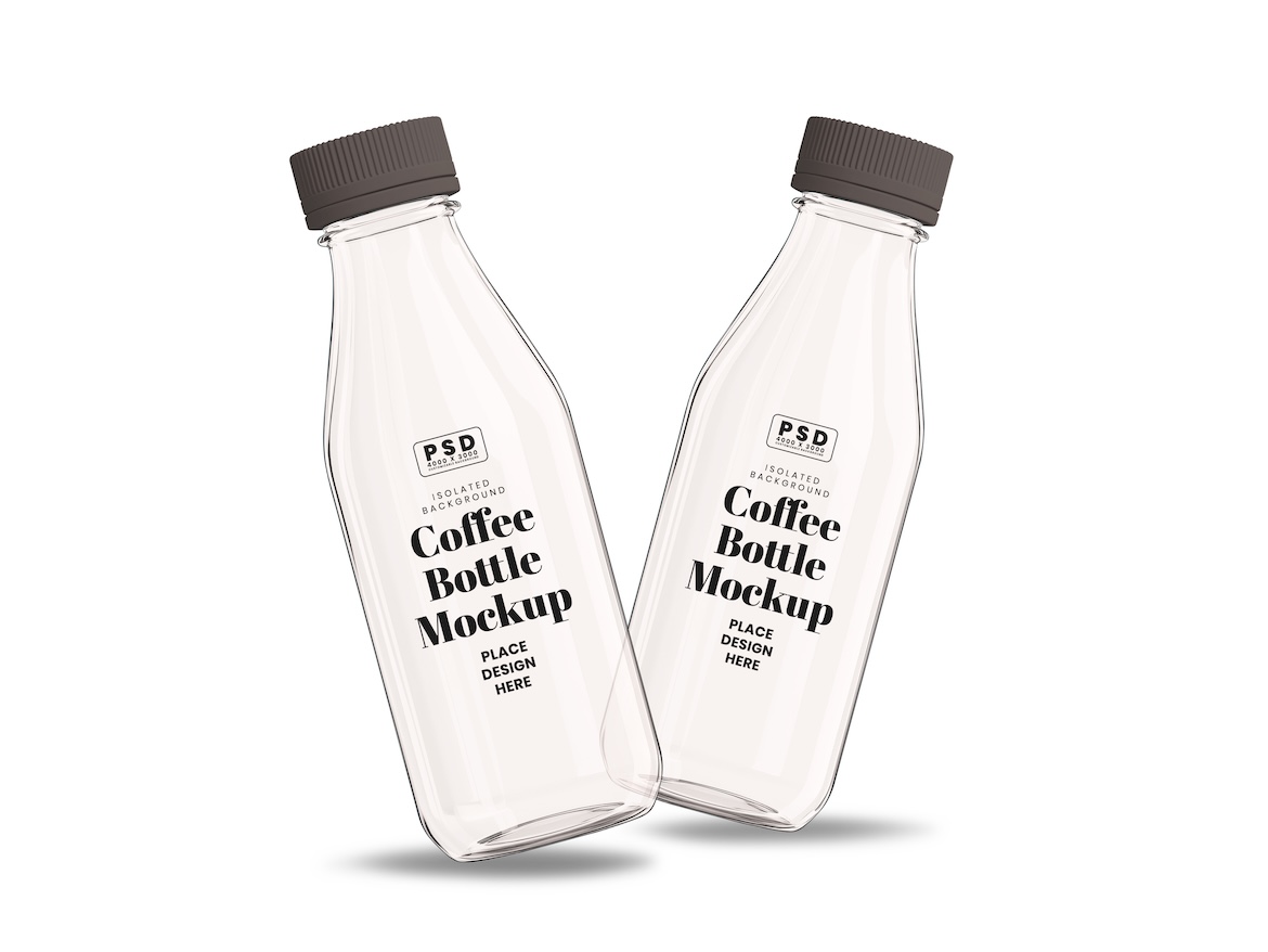 Coffee Bottle Mockup 2 - Free Premium Mockup
