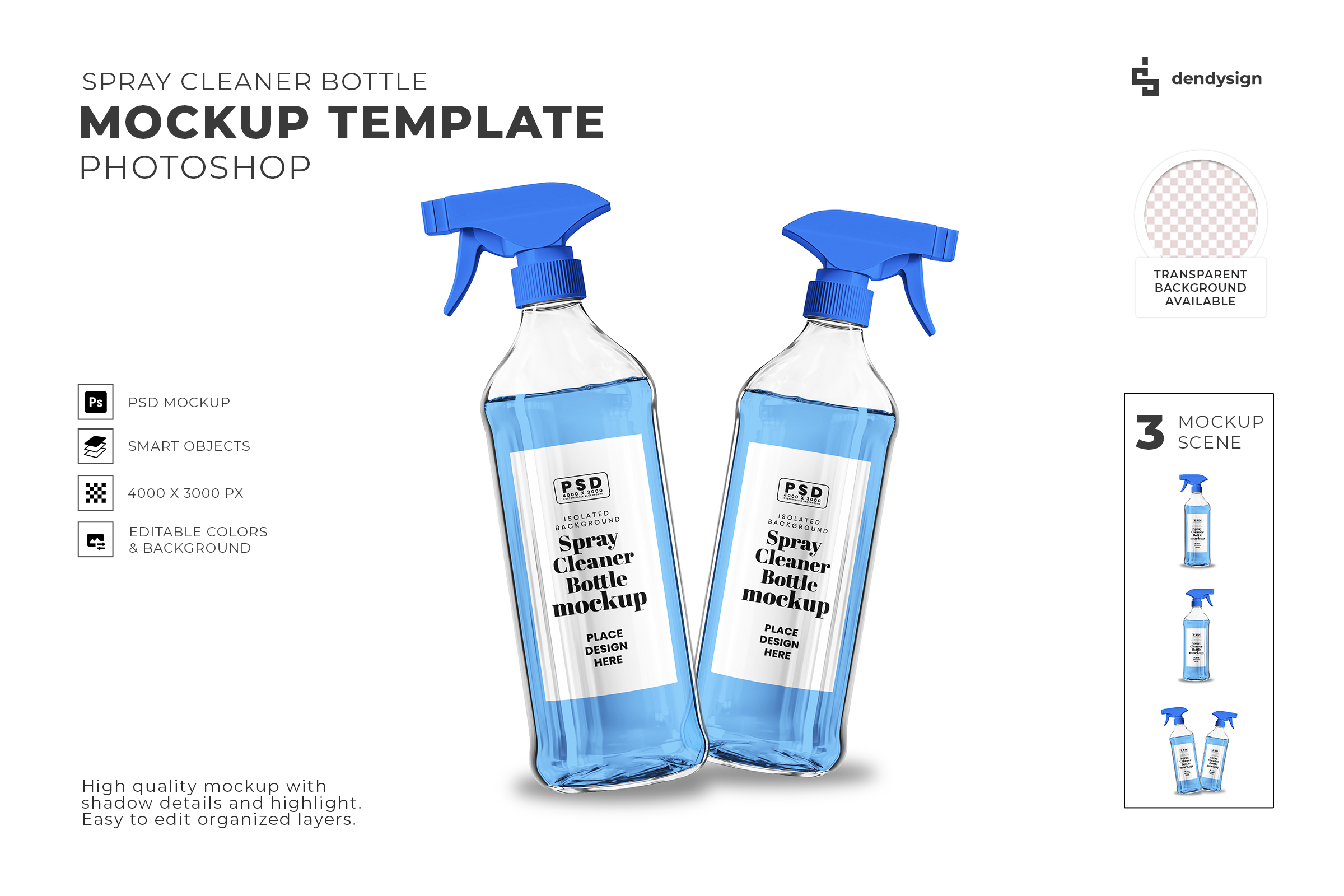 Spray Cleaner Bottle Mockup 2 - Free Premium Mockup - Image 5