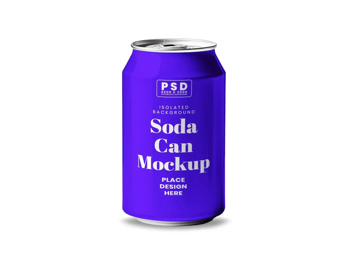 Soda Can Mockup 2 - Free Premium Mockup - Image 2