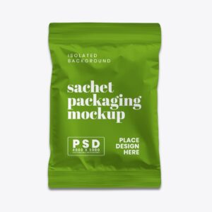 Sachet Packaging Mockup 9 - Free Premium Mockup