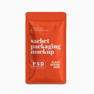 Sachet Packaging Mockup 6 - Free Premium Mockup