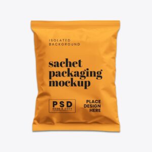 Sachet Packaging Mockup 12 - Free Premium Mockup