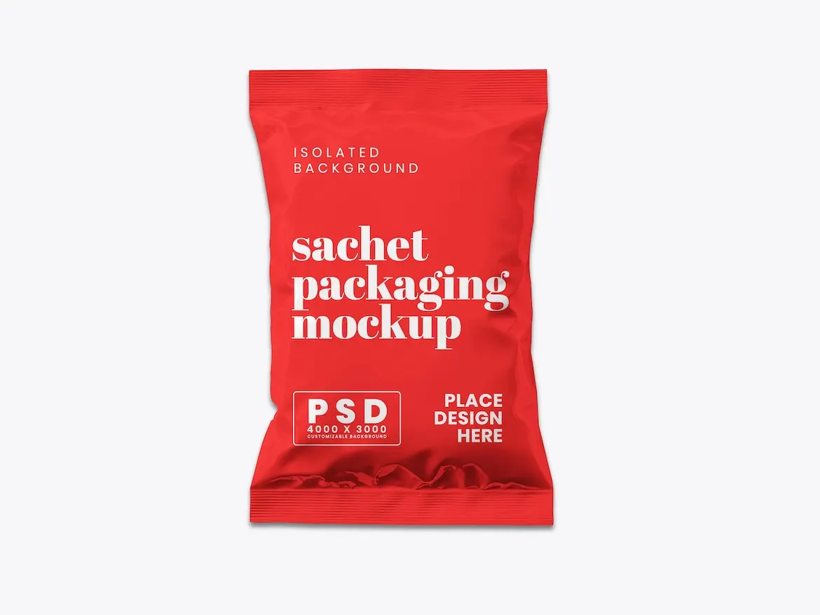 Sachet Packaging Mockup 13 - Free Premium Mockup