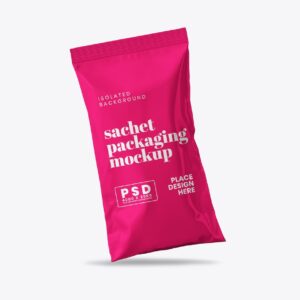 Sachet Packaging Mockup 7 - Free Premium Mockup