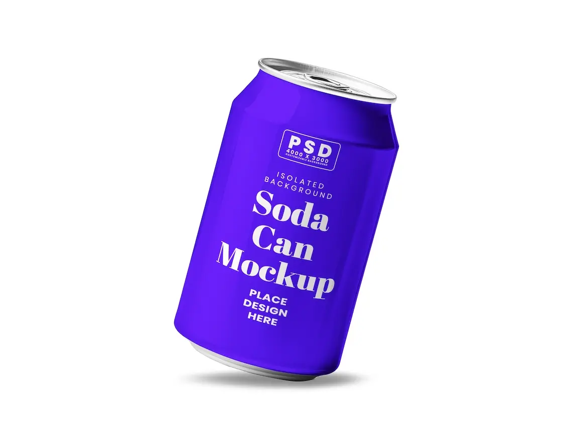 Soda Can Mockup 2 - Free Premium Mockup