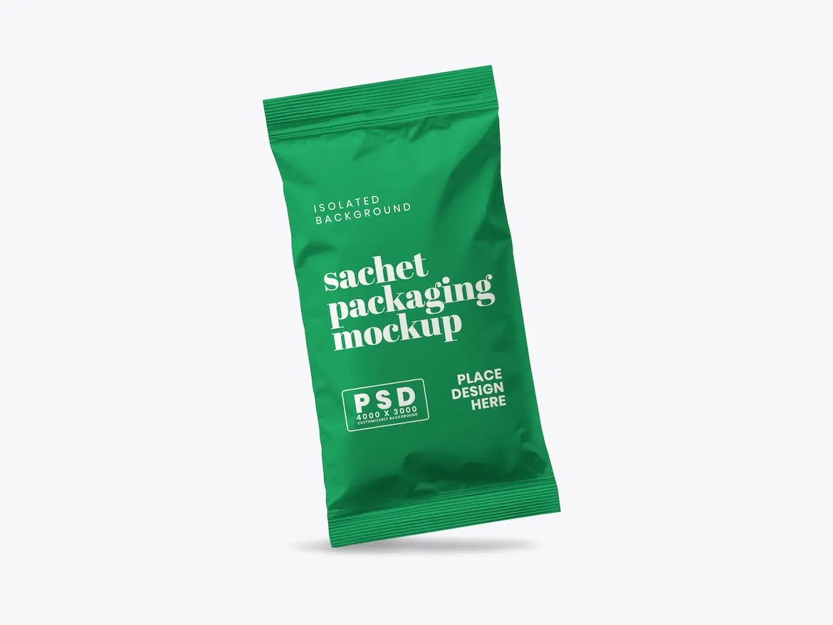 Sachet Packaging Mockup 8 - Free Premium Mockup - Image 3