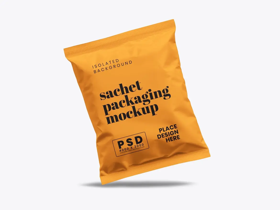 Sachet Packaging Mockup 12 - Free Premium Mockup - Image 2