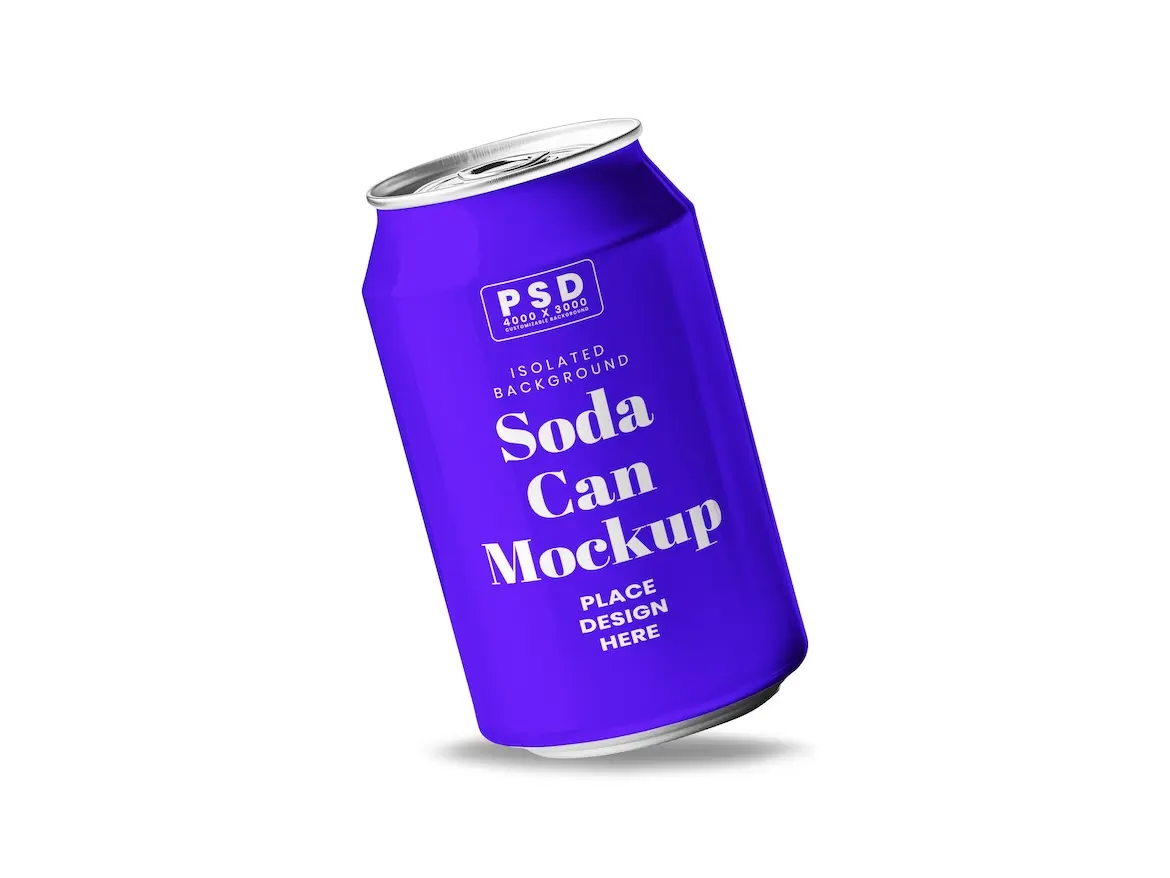 Soda Can Mockup 2 - Free Premium Mockup - Image 3