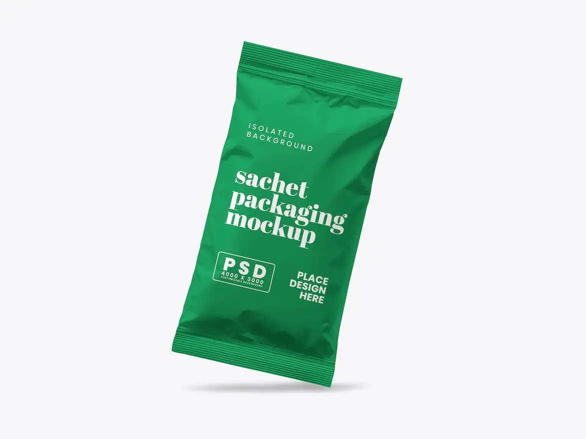 Sachet Packaging Mockup 8 - Free Premium Mockup