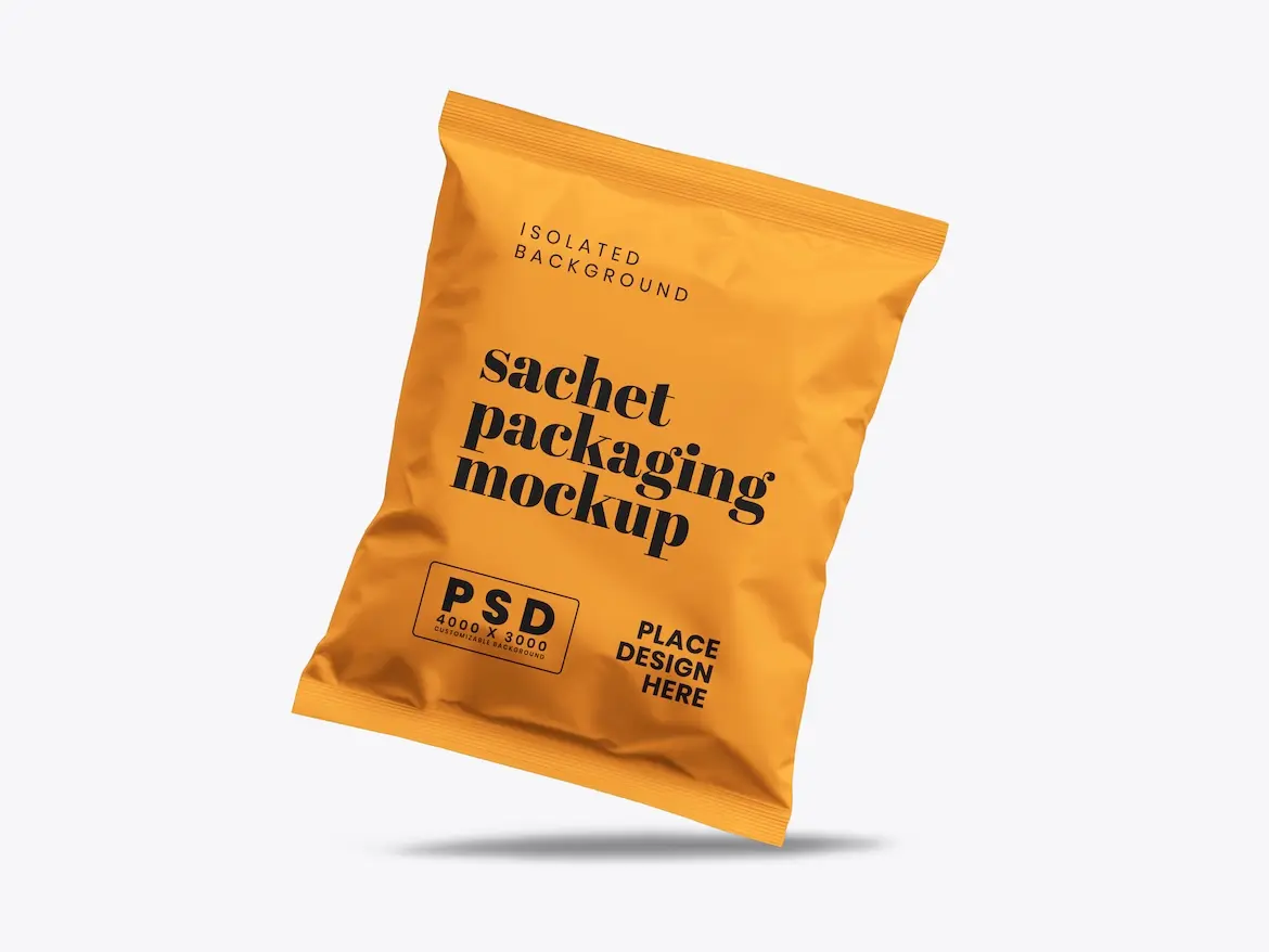 Sachet Packaging Mockup 12 - Free Premium Mockup - Image 3