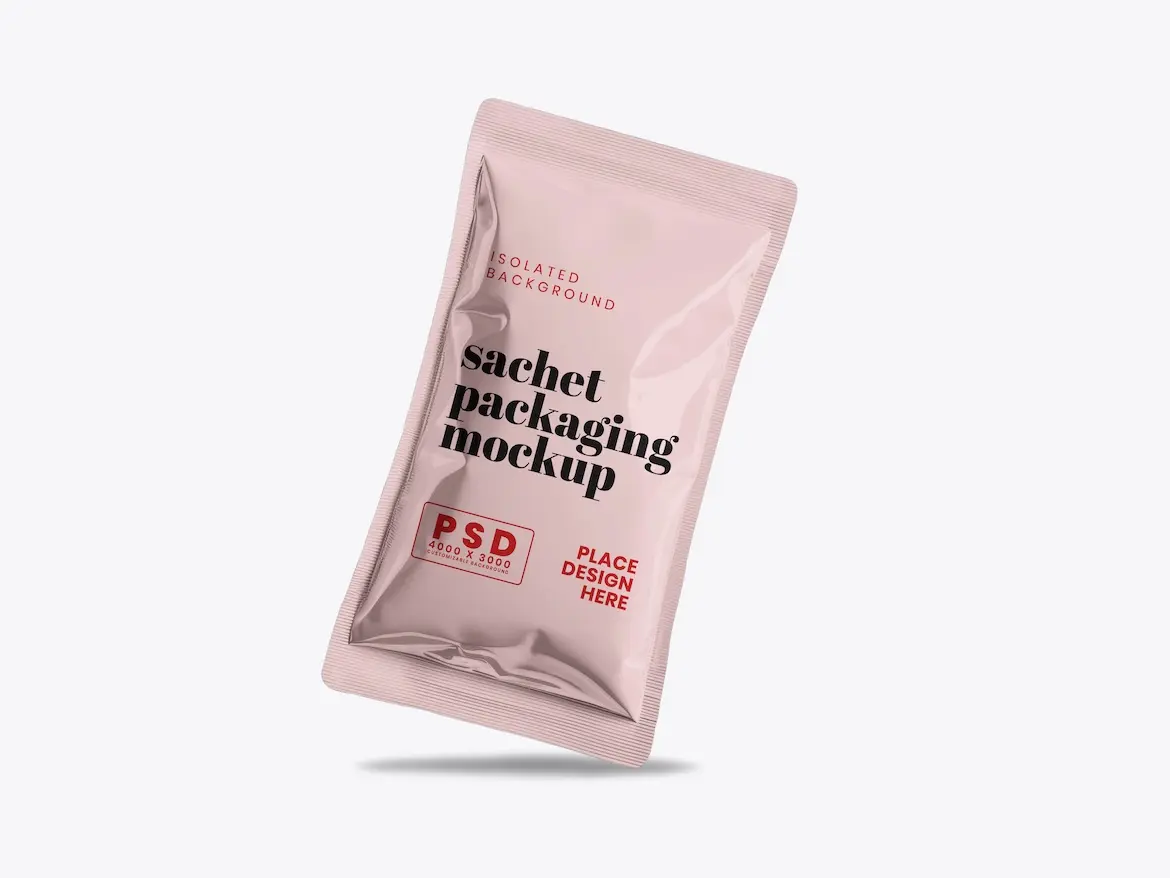 Sachet Packaging Mockup 15 - Free Premium Mockup - Image 3
