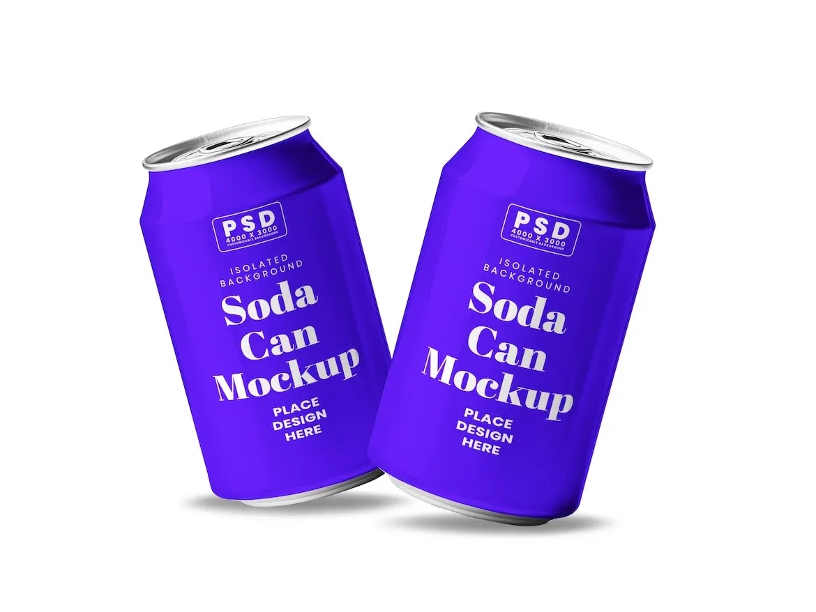 Soda Can Mockup 2 - Free Premium Mockup - Image 4