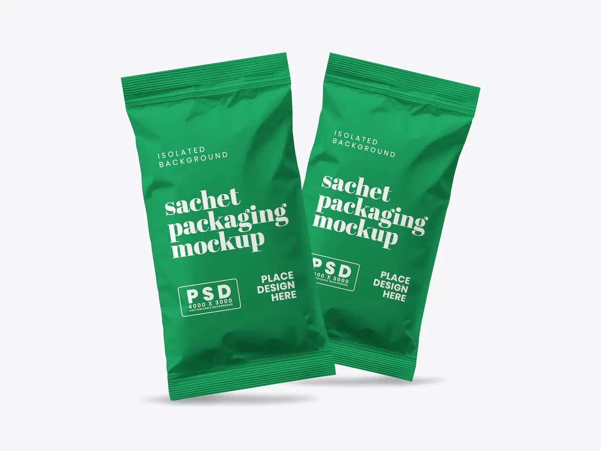 Sachet Packaging Mockup 8 - Free Premium Mockup - Image 4
