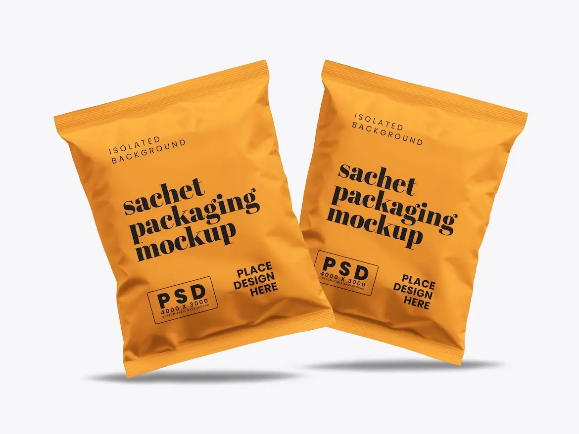 Sachet Packaging Mockup 12 - Free Premium Mockup - Image 4