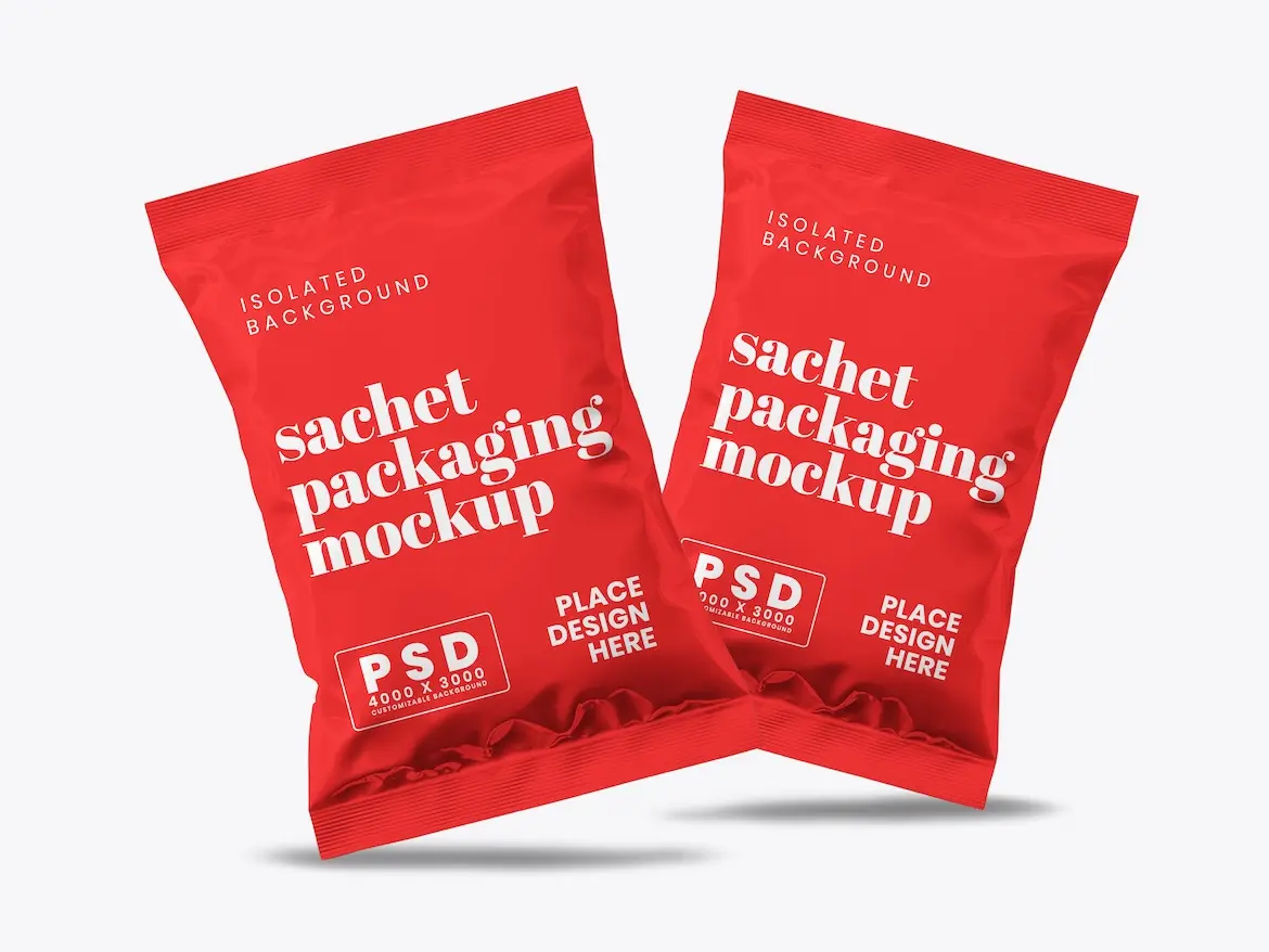 Sachet Packaging Mockup 13 - Free Premium Mockup - Image 4