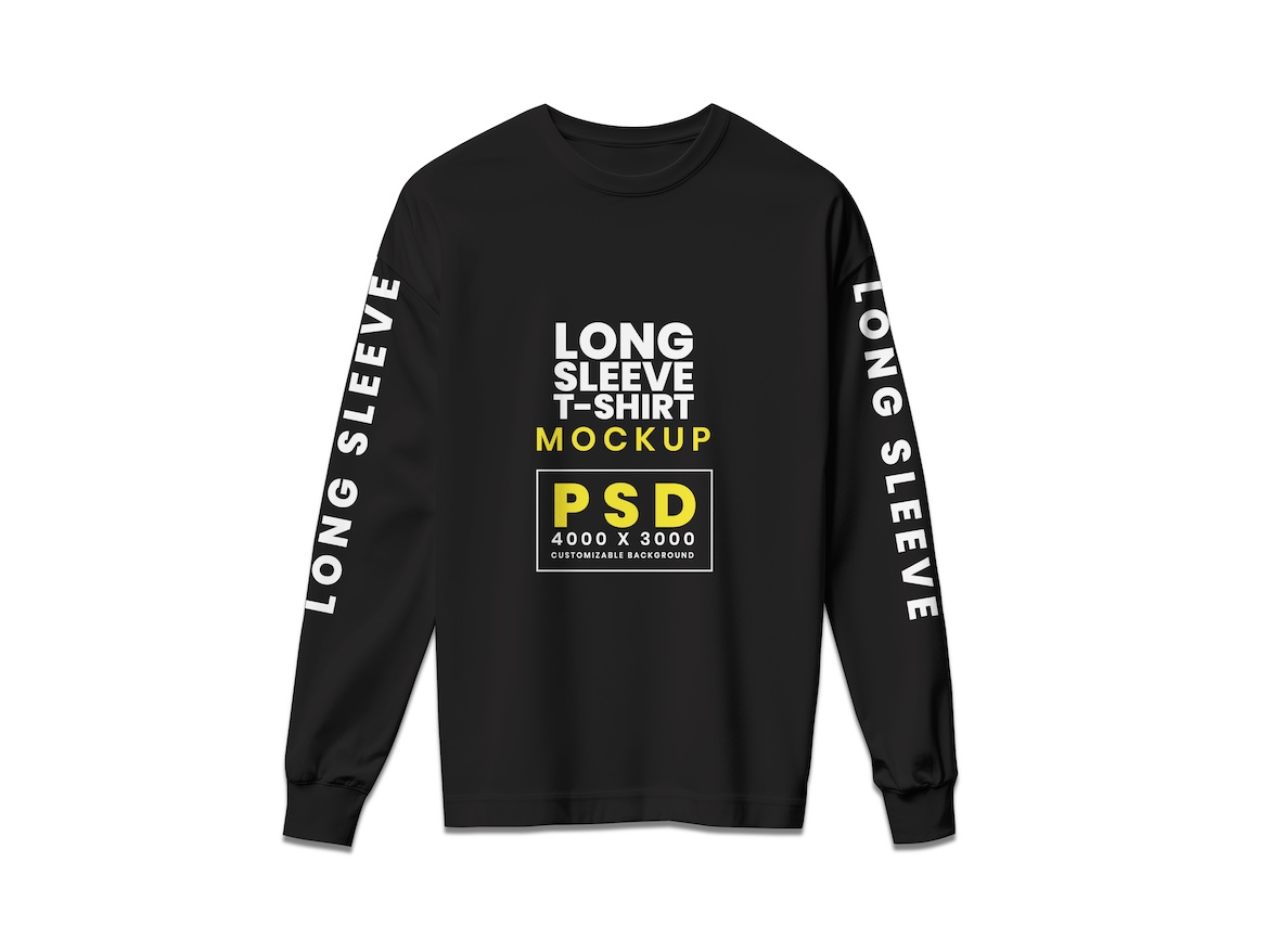 Long Sleeve Tshirt Mockup 3 - Free Premium Mockup