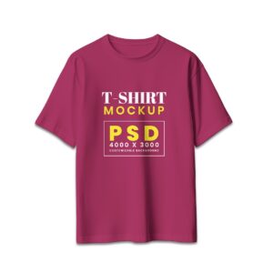 Isolated Oversize Tshirt Photoshop Mockup Template Vol 1 - Free Premium Mockup