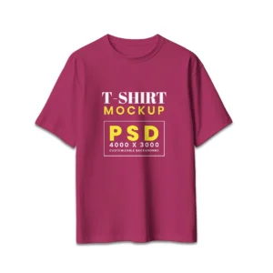 Isolated Oversize Tshirt Photoshop Mockup Template Vol 1 - Free Premium Mockup