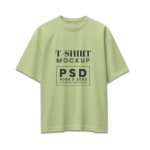 Isolated Oversize Tshirt Photoshop Mockup Template Vol 3 - Free Premium Mockup