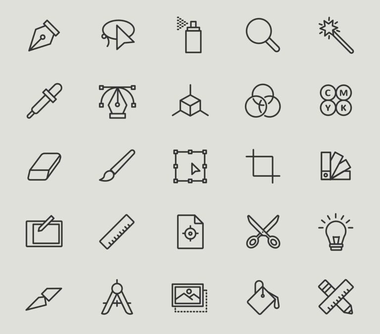 Why Minimalist Outlined Vectors and Object Silhouettes Are Dominating Modern Web Design