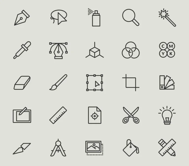 Why Minimalist Outlined Vectors and Object Silhouettes Are Dominating Modern Web Design